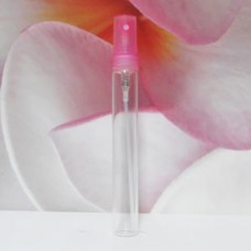Tube Glass 8 ml Clear with PE Sprayer: PINK